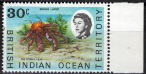 ZAYIX British Indian Ocean Territory 21 MNH Robber Crab Marine Life 071423S23M - Picture 1 of 1