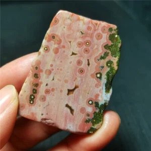 Raro 40G Natural Pulido Orbicular Océano Jaspe Reiki Curación R1366 - Imagen 1 de 15