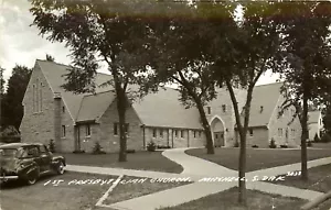 1ST PRESBYTERIAN CHURCH, MITCHELL, SOUTH DAKOTA, RPPC, VINTAGE POSTCARD - Picture 1 of 2