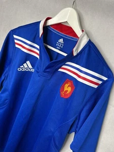France Rugby Shirt Mens XL Blue Adidas 2013 Les Bleus FFR Jersey - Picture 1 of 8