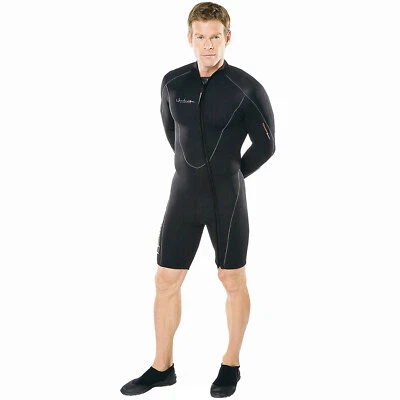 Henderson Man Thermoprene Long Sleeve 3mm Shorty / Jacket (Front Zip) Scuba Divi