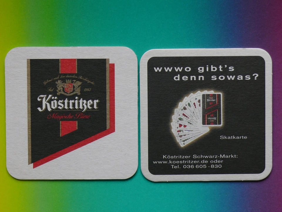 Köstritzer "Skatkarte"   Bierdeckel    NEU - Bild 1 von 1