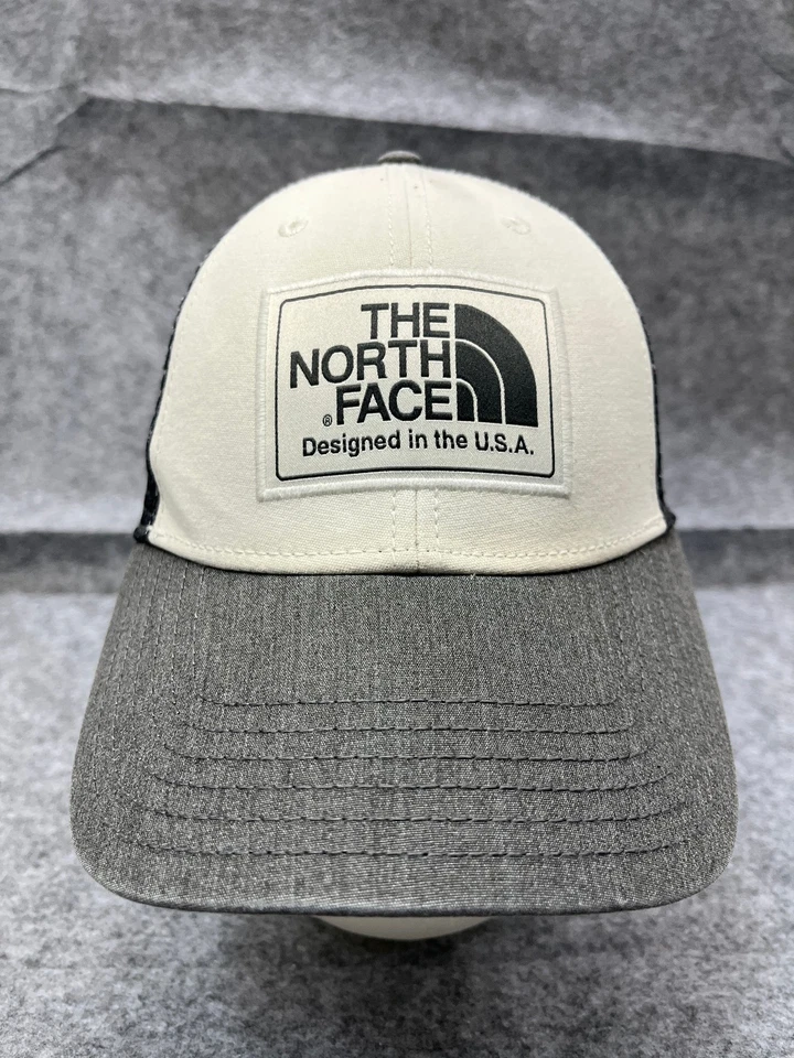 Gorra The North Face Snap Back Adulto Gris Blanco Algodón Poliéster Camionero Foto 1 de 4