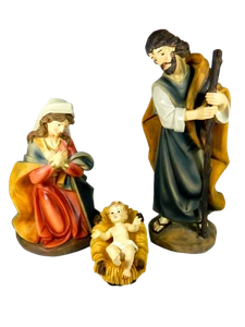 Krippe 30 cm - verschiedene Kaufoptionen - Heilige Familie Hirten Krippe - Bild 1 von 33