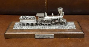 DANBURY MINT DODICI GRANDI LOCOMOTIVE A VAPORE AMERICANE GENERALI CON TENDER PELTRO - Foto 1 di 7
