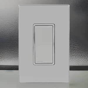 Leviton Decora 15a Weather-Resistant Switch Gray W5601-GY w/ Wall Plate NEW - Picture 1 of 4