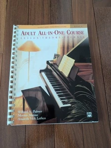 BOOK: Alfred's Basic Adult All-In-One Piano Course: Level 1 Palmer Manus Lethco - Picture 1 of 3