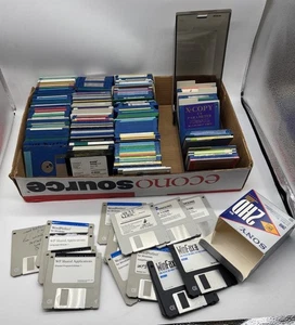 Large Lot 3.5" Floppy Disks 470 Vintage Software Sony Verbatim Maxell 3M LT3 - Picture 1 of 8
