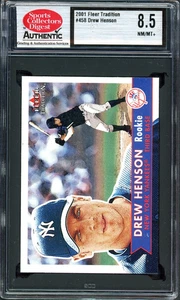2001 Fleer Tradition Drew Henson #458 (RC) SCD Authentic 8.5 - Picture 1 of 2