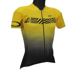 Oakley Colorblock Road Jersey Mens XXL Extra Large Yellow Black Cycling Bike Top - Picture 1 of 2