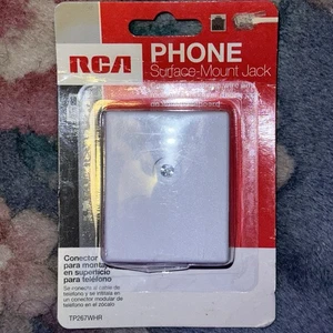 RCA TP267WHR Phone Surface-Mount Jack Connects To Phone Wire/Mounts Modular Jack - Picture 1 of 2