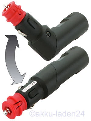 Connettore accendisigari angolare - per auto, moto, caravan - Immagine 1 di 2
