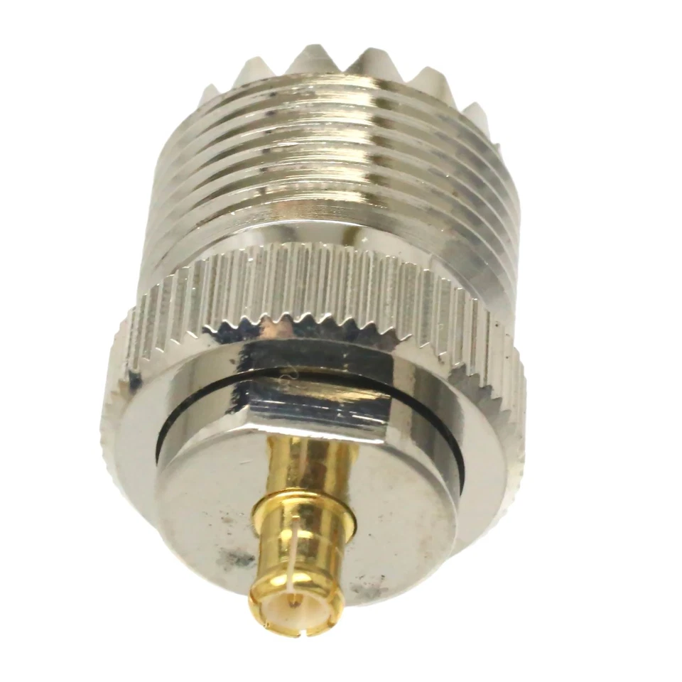 1pce UHF SO239 Female Jack to MCX Male Plug RF Coaxial Adapter Connector Straigh - Image 1 of 4