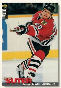 #8 Gary Suter Chicago Blackhawks 1995-96 Upper Deck Collector's Choice Hockey Ca