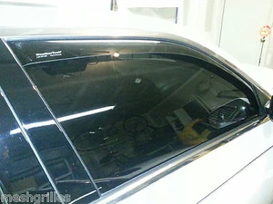 HUMMER H2 IN CHANNEL RAIN GUARDS FITS 2003-2009 ( 4 PIECE SET) DARK SMOKE - Picture 1 of 3