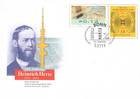 Ganzsache Heinrich Hertz Ersttagsstempel 53113 Bonn Hamburger Fernsehturm