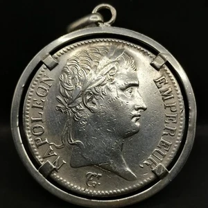 PENDENTIF 5 FRANCS ARGENT 1812 T NANTES NAPOLEON EMPEREUR FRANCE / SILVER - Picture 1 of 3