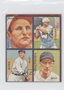 1985 1935 Goudey 4-in-1 Reprints Pepper Martin Bob O'Farrell Danny MacFayden #4F