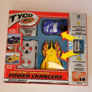 VTG 2002 Tyco RC Radio Control Power Changers Mattel Wheels Yellow New In Box - Picture 1 of 15