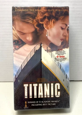 Titanic Movie VHS Boxed 2-Set Cassettes NEW & SEALED 1998 Leonardo DiCaprio - Image 1 of 4