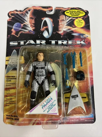 Star Trek Generations Action Figure Captain James T. Kirk Playmates 1994 No 6910 Cover