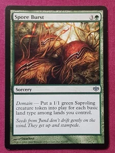 Magic The Gathering CONFLUX SPORE BURST green card MTG - Picture 1 of 2