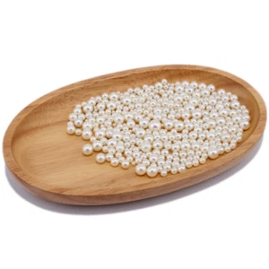 500pcs/lot 3/4/5/6/7/8/9/10mm NO HOLE Ivory DIY Imitation Garment Beads Pearl - Picture 1 of 2