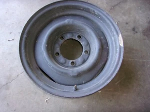 jeep cj factory 15x6 steel wheel rim 5 on 5.5 - Picture 1 of 4