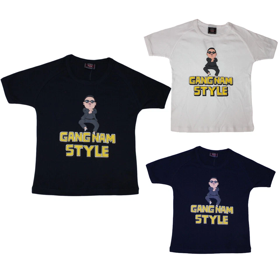 Kid's Children's T-Shirt PSY inspired Gangnam Style T shirt 100% Cotton - image 1 of 1