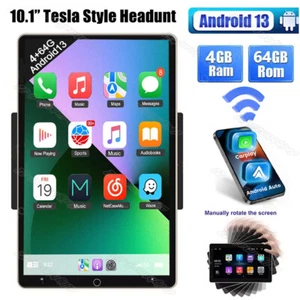 Double 2DIN 64GB Rotatable 10.1" Android 13 Car Stereo Radio GPS BT Touch Screen - Picture 1 of 21