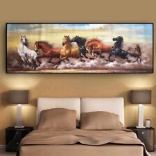 Abstract Animal Art Poster Six Running Horses Canvas Painting Canvas Prints Art