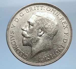 1917 United Kingdom Great Britain GEORGE V Silver Florin 2 Shillings Coin i69409 - Picture 1 of 3