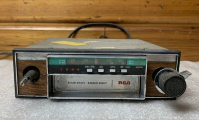 Vintage RCA 12R 703 AM/FM Stereo 8 Track Cassette Car Radio Wood Japan Untested - Image 1 of 4