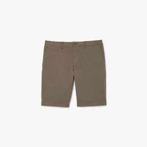 Men's Shorts Lacoste Slim-Fit Stretch Cotton Bermuda in Green - Picture 1 of 3