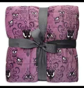 Disney Parks HAUNTED MANSION Wallpaper Weighted Throw Blanket Quilted 50x60 New - Picture 1 of 3