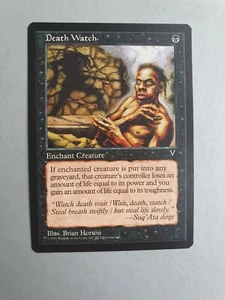 Death Watch, MTG Visions (1997), Common Black Enchantment NM - Picture 1 of 2