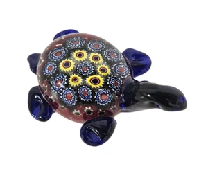 Vintage Murano Italy Art Glass Turtle Sculpture Figurine Paperweight - Picture 1 of 7