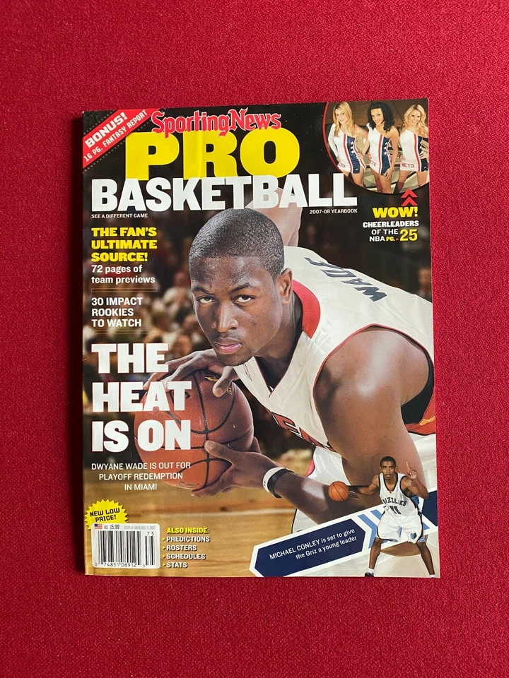 2007, Dwyane Wade, revista "PRO BASKETBALL" (sin etiqueta) escasa/de colección Foto 1 de 1