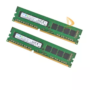 Samsung 2x 8 GB 2RX8 PC3-10600E DDR3-1333MHz Desktop ECC Speicher RAM DIMM #Kits - Bild 1 von 6