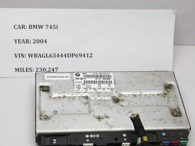 BMW 745I 2002-2005 asiento delantero izquierdo memoria módulo CTRL 6927279 OEM Foto 1 de 4