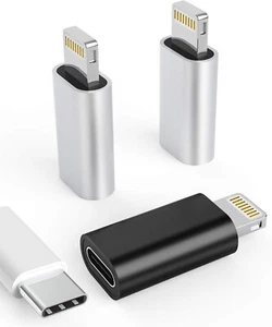 Zoyuzan 3pack Adattatore USB C Femmina a Lightning Maschio per Iphone Argento - Foto 1 di 5