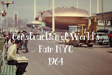 14 - 35mm slides - Construction of New York World's Fair April 1964