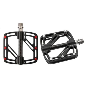 1Set Carbon Fiber Bike Pedal Non-Slip Widen Bike Accessories Black J9A35074 - Picture 1 of 10