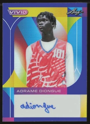 2023 Leaf Vivid #BA-AD1 Adrame Diongue Auto /30 SN,AU - Image 1 of 2