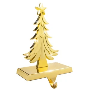 Christmas Decorations Stocking Holder for Mantel - Gold Tree Hook Xmas Access... - Picture 1 of 7