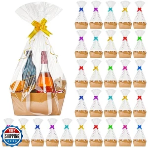 Tuanse 30 Pcs Basket for Gift Empty DIY Bulk Gift Basket Kit with Handle Kraf - Picture 1 of 5