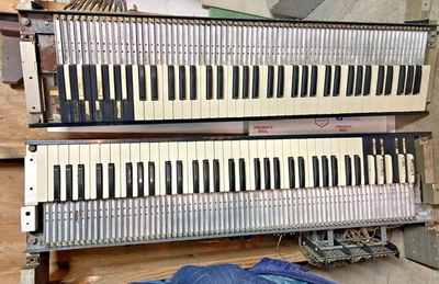BC Hammond Organ Upper & Lower Manual Keys, Complete Set, Model D, BA, - Image 1 of 4
