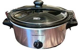 Hamilton Beach 5qt Portable Slow Cooker Model 33268 EUC Tested Working ****** - Picture 1 of 6