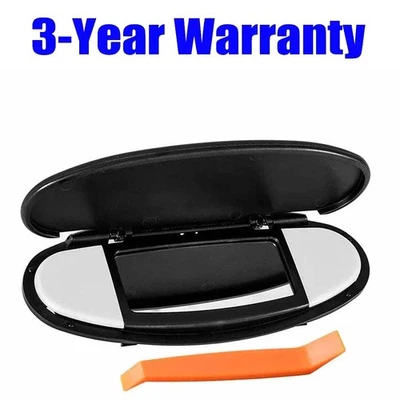Black Sun Visor Vanity Mirror Cover for BMW for Mini Cooper R55 R58 R60 2007-14 - Изображение 1 из 4
