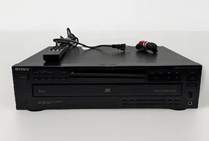 Sony CDP-CE335 5 discos cambiador de CD reproductor carrusel cable remoto probado JAPÓN DE COLECCIÓN - Imagen 1 de 10
